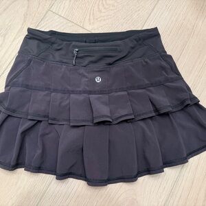 lululemon athletica Black Tiered Mini Skirt